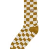 VANS CHECKERBOARD CREW II SOCKS BROWN