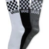 VANS CLASSIC CHECK CREW SOCKS (3 PAIRS)