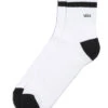 VANS HALF CREW SOCKS WHITE BLACK