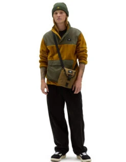 VANS MAMMOTH PULLOVER BROWN GREEN -Salty Crew Shop vans felpa mammoth brown green 8