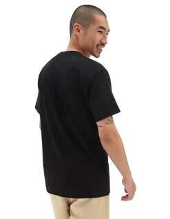 VANS LEFT CHEST LOGO T-SHIRT BLACK EVEN -Salty Crew Shop vans left chest logo t shirt black even 2