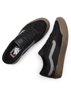 VANS BERLE PRO SKATE SHOES BLACK -Salty Crew Shop vans scarpe berle pro black 1