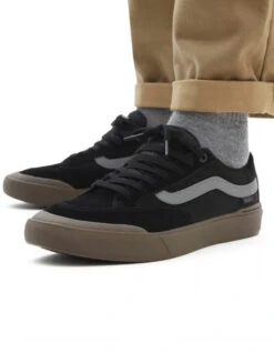 VANS BERLE PRO SKATE SHOES BLACK -Salty Crew Shop vans scarpe berle pro black 2