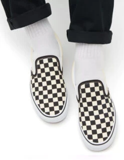 VANS CHECKERBOARD CLASSIC SLIP-ON SHOES -Salty Crew Shop vans scarpe classic slip on checkerboard 4