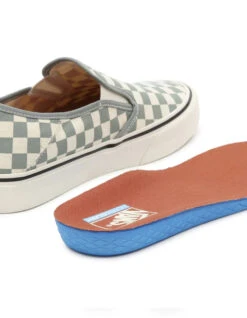 VANS CHECKERBOARD CLASSIC SLIP-ON SHOES GREEN -Salty Crew Shop vans scarpe classic slip on checkerboard methyl 2