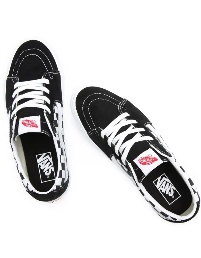 VANS SK8-LOW RACING BLACK CHECKERBOARD SHOES 3 VANS SK8-LOW RACING BLACK CHECKERBOARD SHOES - Image 3