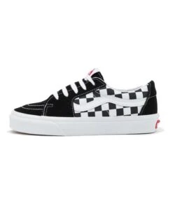 VANS SK8-LOW RACING BLACK CHECKERBOARD SHOES