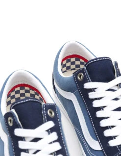 VANS SKATE OLD SKOOL SHOES BLUE NAVY -Salty Crew Shop vans scarpe skate old skool blue navy 3