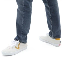 VANS SUEDE SPORT SHOES WHITE -Salty Crew Shop vans scarpe skate sport white 2