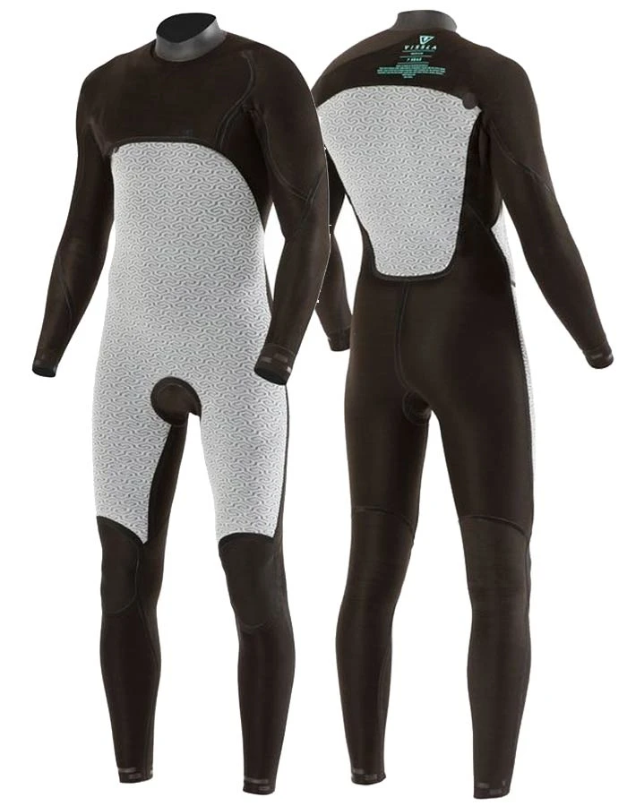 VISSLA 7 SEAS 5/4 FULL SUIT CHEST ZIP BLACK - Image 3