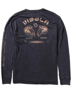 VISSLA TWIN AMIGOS LONG SLEEVE TEE PHANTOM