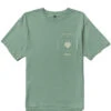 VISSLA T-SHIRT TULUM ORGANIC POCKET TEE JADE