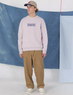 VOLCOM BILLOW TAPERED CORDUROY TROUSERS KHAKI -Salty Crew Shop volcom billow tapered corduroy pantaloni in velluto khaki