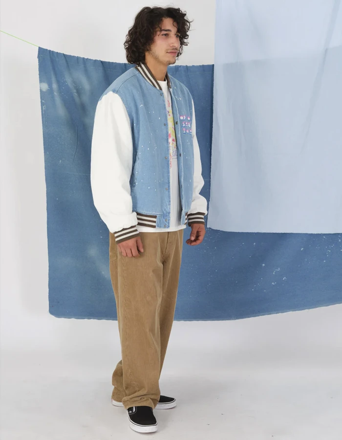 VOLCOM BILLOW TAPERED CORDUROY TROUSERS KHAKI - Image 4