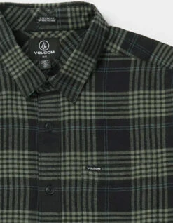 VOLCOM CADEN PLAID SHIRT BLACK 11 VOLCOM CADEN PLAID SHIRT BLACK -Salty Crew Shop volcom camicia in flanella caden plaid shirt black 4