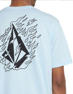 VOLCOM FIREFIGHT SHORT SLEEVE TEE MISTY BLUE -Salty Crew Shop volcom firefight t shirt misty blue 5