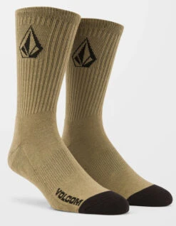 VOLCOM FULL STONE SOCKS WHITE 3 PACK AGAVE 7 VOLCOM FULL STONE SOCKS WHITE 3 PACK AGAVE -Salty Crew Shop volcom full stone calzini pacco da 3 agave 3