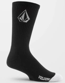 VOLCOM FULL STONE SOCKS BLACK 3 PACK -Salty Crew Shop volcom full stone calzini pacco da 3 black 1