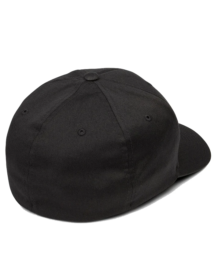 VOLCOM FULL STONE FLEXFIT HAT BLACK 2 VOLCOM FULL STONE FLEXFIT HAT BLACK - Image 2