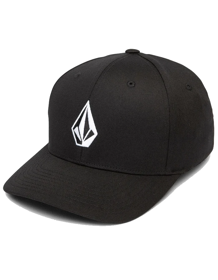 VOLCOM FULL STONE FLEXFIT HAT BLACK 1 VOLCOM FULL STONE FLEXFIT HAT BLACK