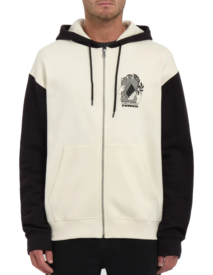 VOLCOM WATANITE ZIP HOODIE DIRTY WHITE 2 VOLCOM WATANITE ZIP HOODIE DIRTY WHITE - Image 2