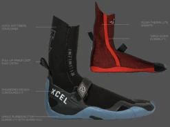 XCEL MEN'S INFINITI SPLIT TOE 5MM -Salty Crew Shop xcel calzari infinti split toe 5mm 2